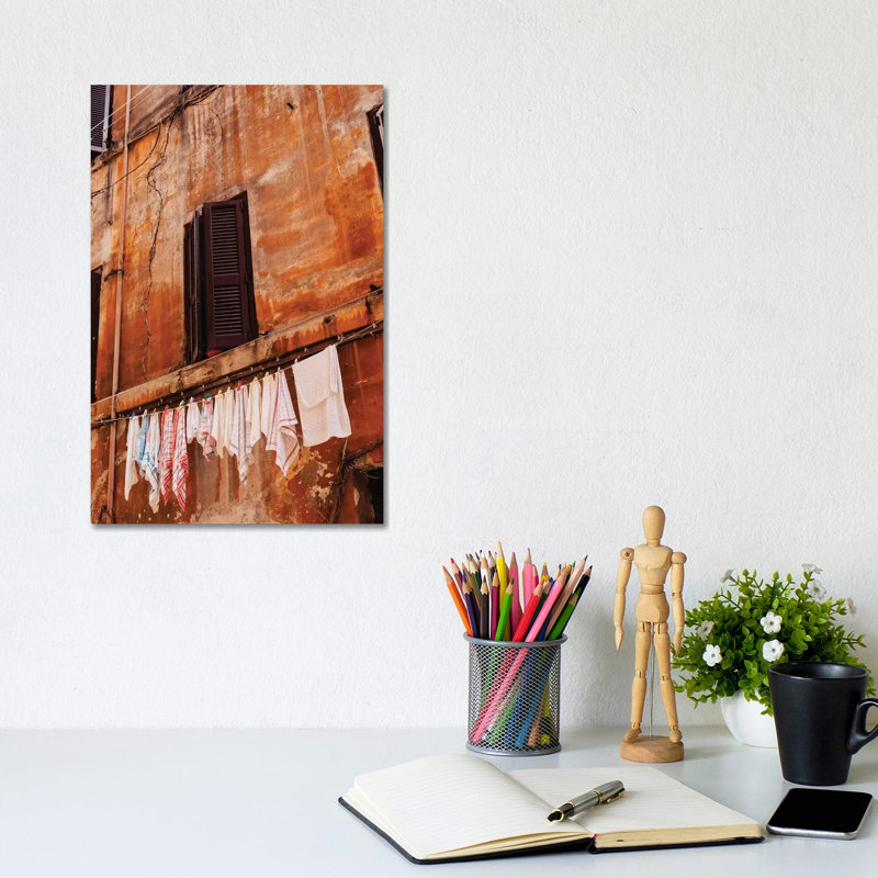 Roman Streets by Bethany Young - Print on Canvas, Wrapped Canvas, 30.48cm H x 20.32cm W x 1.91cm D