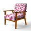 Fauteuil d'appoint à imprimé animalier filles - léopard rose doux-510582466