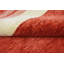 Hand Knotted Wool Striped Area Rug in Red/Beige-597684502
