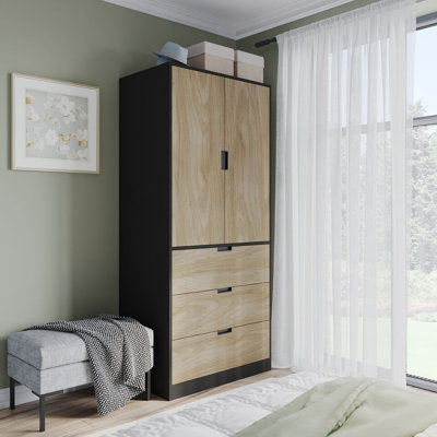 Stephy Solid Wood Wardrobe
