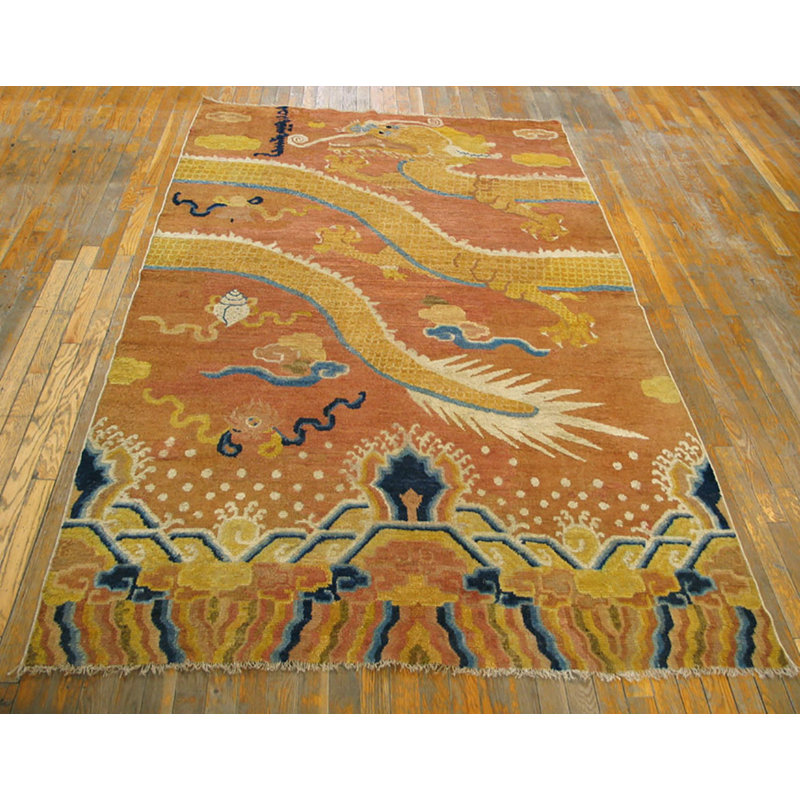 Antique Chinese Ningxia 1750s Rug