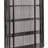 Slatted Wood Book Shelf with 3 Shelves and Curved Edge-91583904