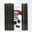Tringle à rideaux double 1 po en bronze 32 à 84 po, tringle à draperie télescopique robuste avec embouts pour fenêtres-1196088339