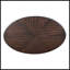 Table basse ovale en bois 42 po-456763634