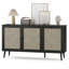 Buffet moderne avec trois portes en rotin-425932411-425932412