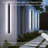 71" Modern Black LED Dimmable Waterproof  Linear Outdoor Wall Sconce for Exterior Porch or Garden-637328858