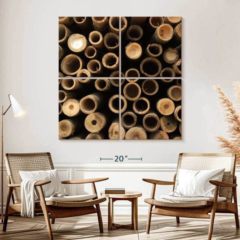 Cut Bamboo, 57" H x 57" W
