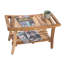 Ripley EcoDecors, Solid Wood Rectangular Shower Bench With Shelf-108756545-93026991