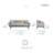 Laveeda 86.5" Mid-Century Modern Microfiber Sofa with Refined Tufted Back Cushion, Reversible Seat Cushions-1709319967