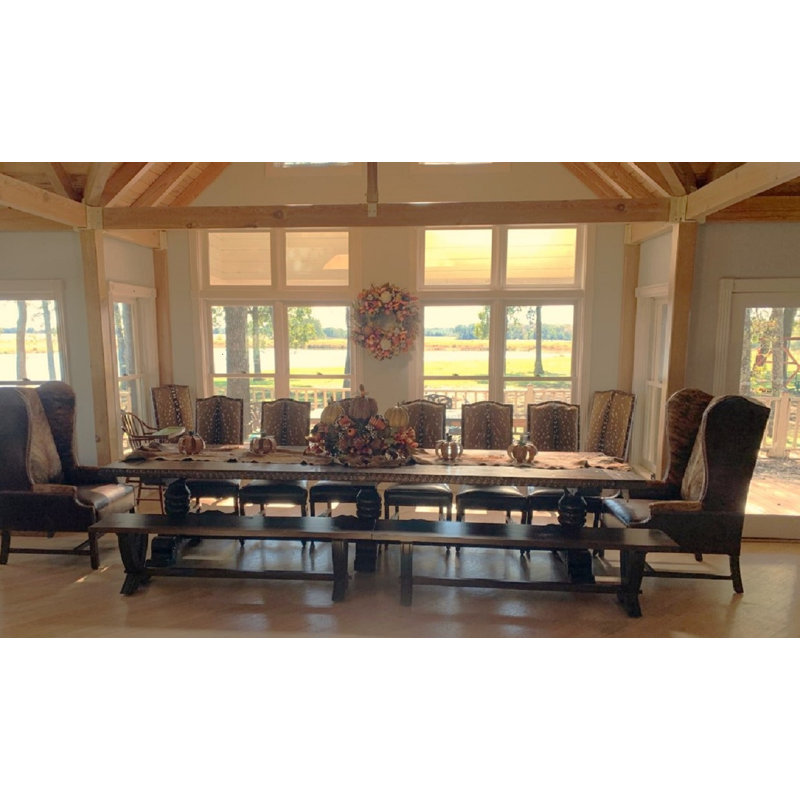 Fontainebleau Solid Wood Dining Table, 43" W x 144" L