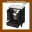 Meuble-lavabo de 24 po avec lavabo en céramique, tiroir divisé et portes à fermeture en douceur-1876389947