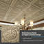 2 Ft. X 2 Ft. Glue-Up PVC Ceiling Tile,Waterproof Drop-in Ceiling Tile (48sq.ft./Case)-88638047