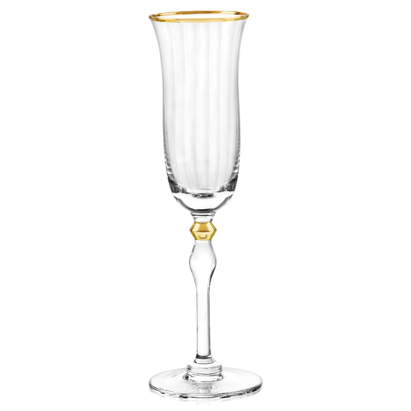 Salem 6 oz. Flûte en verre, Or