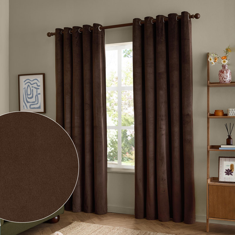 The Ultimate Velvet Blackout Curtain Panel Pair, 117 cm Width x 183 cm Drop