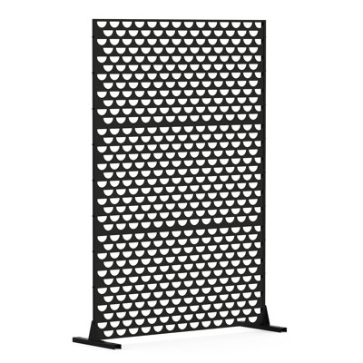 Écrans d'intimité en métal - autoportants, semi-pour l'extérieur et l'intérieur. Salon décoratif, bureau. Antirouille, imperméable. Panneaux intérieurs autoportants l 46,94 po x l 15,59 po x H 72,8 po. Patio, jardin,