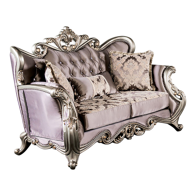 Causeuse Dyllon, Mauve, Doré