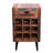 Solid Wood Wine Bottle Rack Brown