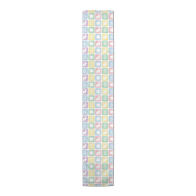 Ehitan Rectangular Plaid Easter Table Runner