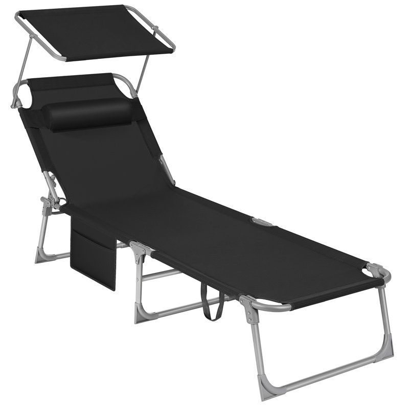 Carrew 193cm Long Single Chaise, Black