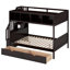 Lit superposé simple au dessus d'un lit double Imbi Kids-320521053