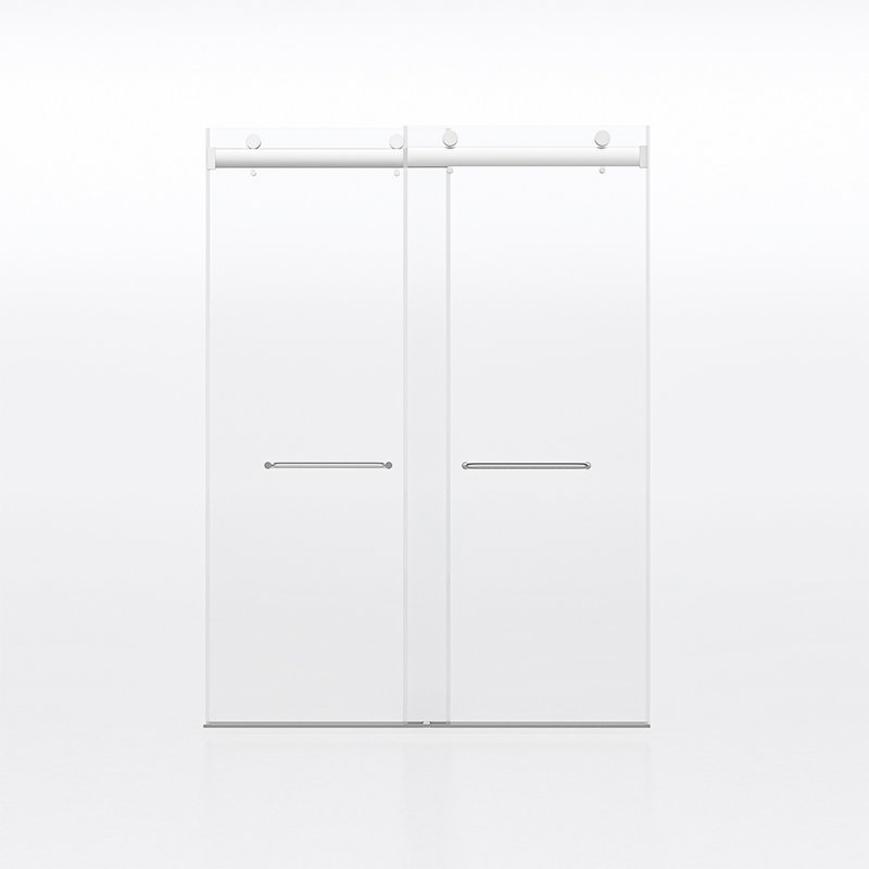 60" Width X 76" Height Shower Doors, 3/8" Tempered, Brushed Nickel - Modern Bathroom Addition 60"x76", 10mm Clear Tempered Glass Transform Your Look