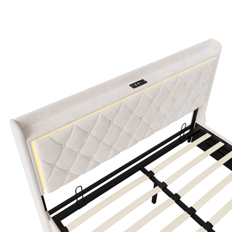 Haynoski Upholstered Ottoman Storage Bed