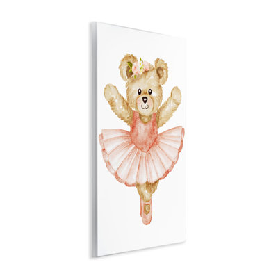 Plaque murale Teddy Bear Ballet Tutu, design par Amy Hall
