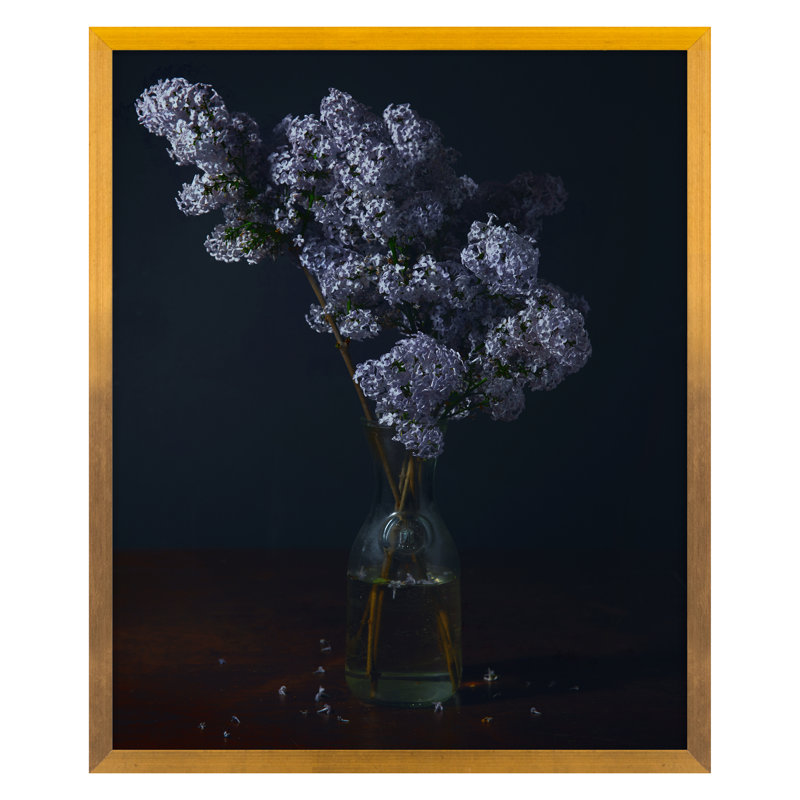Lilac I Print by Kate Woodman, Gold, 24" H x 20" W x 1.25" D