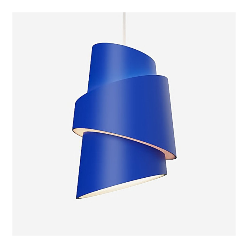 Croissant Pendant Light, White, Cobalt
