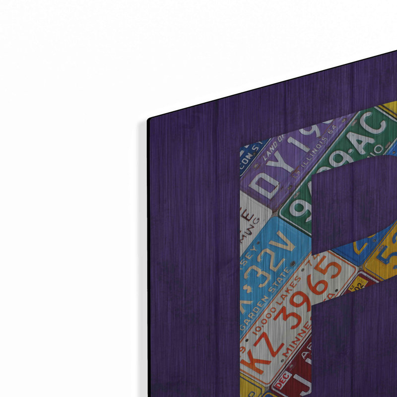 " P " by Design Turnpike, 12" H x 12" W