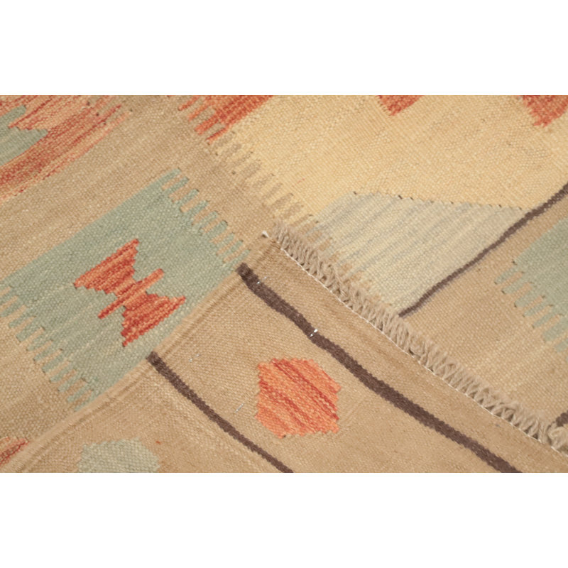 Tapis en laine à motif géométrique rétro 8 x 10
