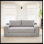 Canapé convertible 2-en-1 en velours côtelé avec mousse à mémoire de forme, structure en acier robuste, aucun assemblage requis - canapé compact gris pour les petits espaces, les appartements et les bureaux à domicile