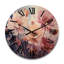 Horloge murale en bois massif Wyvette-1383503222