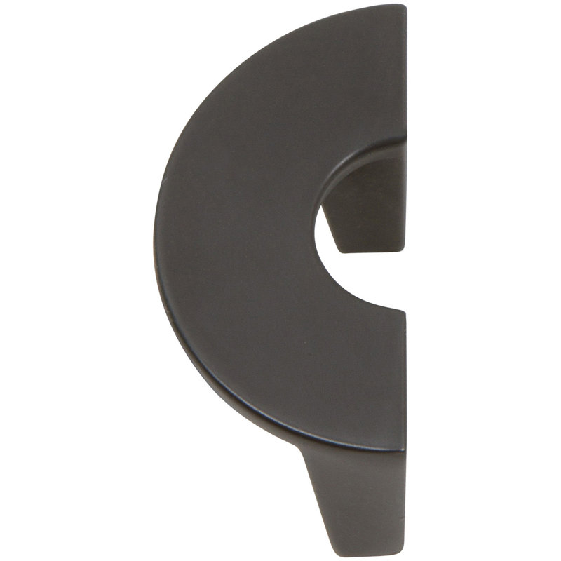 Modern Bronze Designer Finger Knob with Mounting Hardware