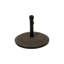 Socle de parasol en béton de 30 kg, offrant un support stable pour un parasol de 3 m, brun uni.