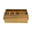 Solid Wood Rectangle Flatware Caddy