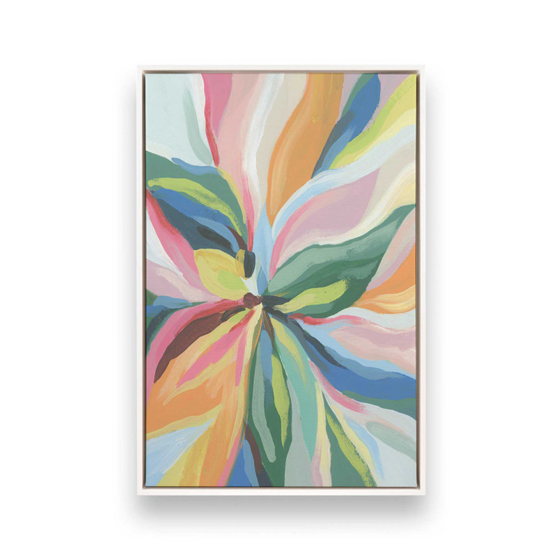 «Blossom Beacon II» par June Erica Vess, reproduction d'art sur toile, H 12 po x l 8 po, Blanc