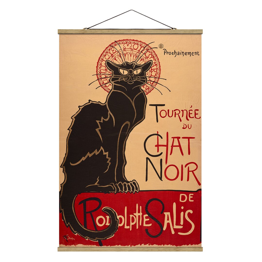 Grafikdruck The Black Cat von Théophile-Alexandre Steinlen