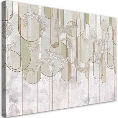 Scandi Boho Abstract - No Frame Print on Canvas