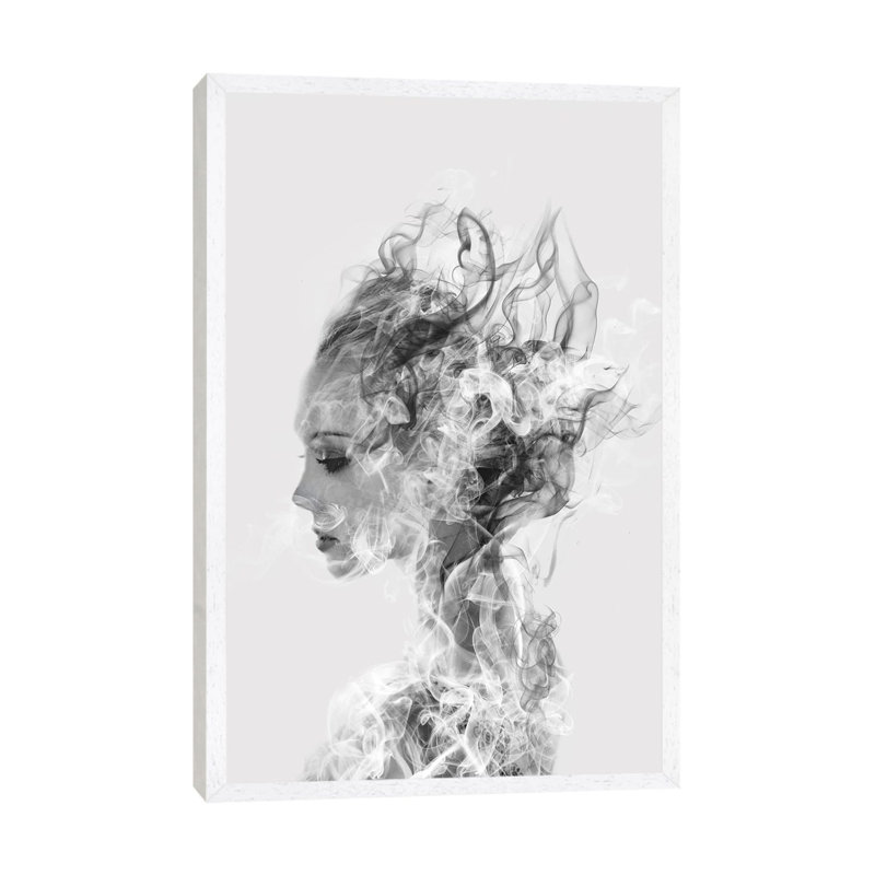 In Another World by Dániel Taylor - Print on Canvas, White Framed, 66.04 cm H x 45.72 cm W