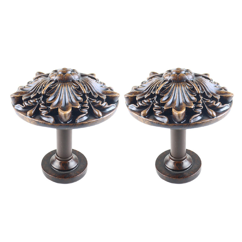 Retenue de rideau Kerber Drapery Medallion, Acajou