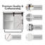 Armoire à pharmacie murale avec éclairage à DEL, porte de grange coulissante, barre à serviettes - tablette réglable, rangement mural pour salle de bain, cuisine, entrée