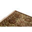 Wool Floral Area Rug in Camel/Green