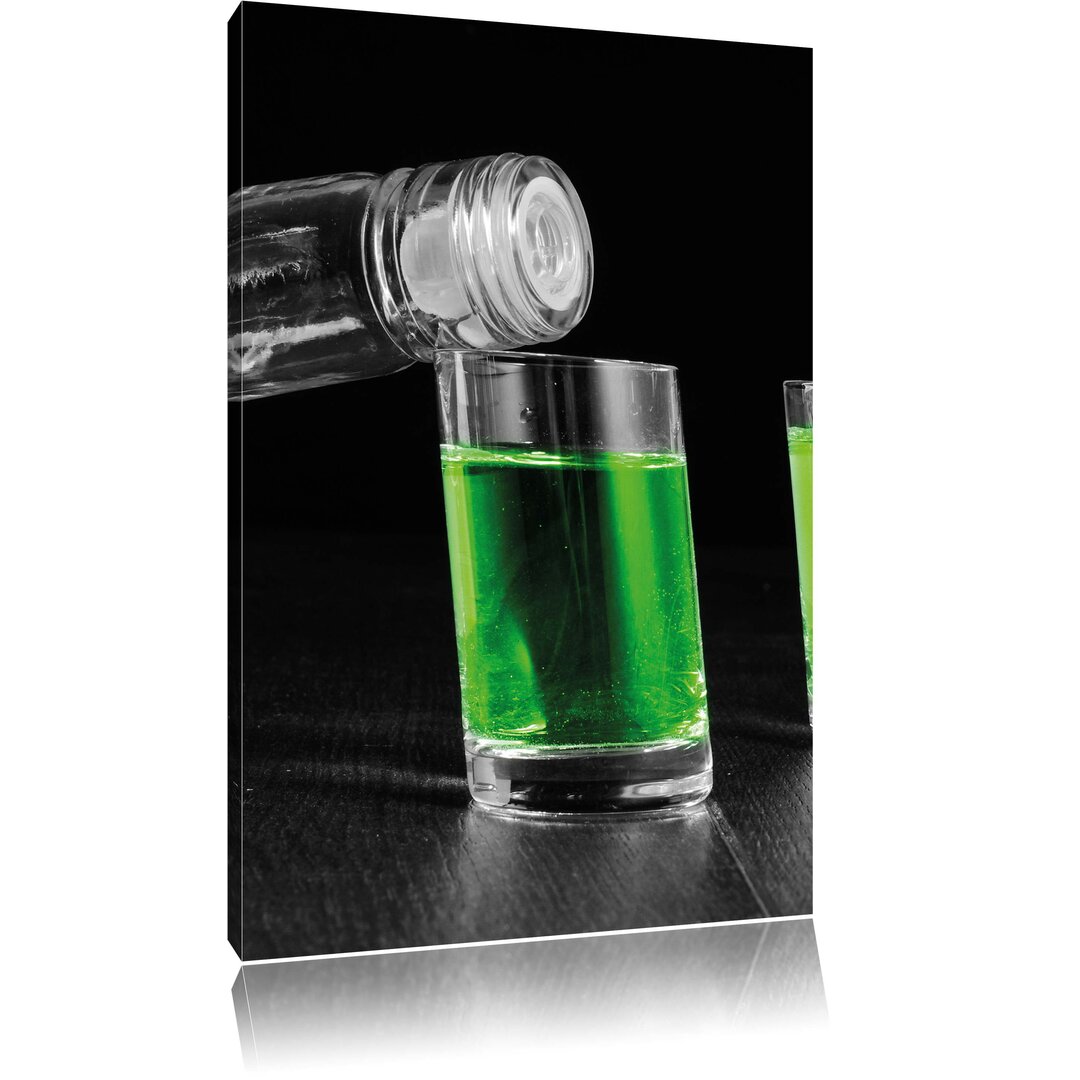 Leinwandbild Dark Green Absinthe