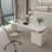 Aleiah Modern Stone Executive Desk with Storage for Computer Office-1178575803