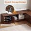 Ensemble de table de coin-repas extensible avec bancs et tabourets de rangement, ensemble de table de salle à manger de coin 6 pièces-822197540