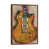 Classic Brown Wood Floater Framed