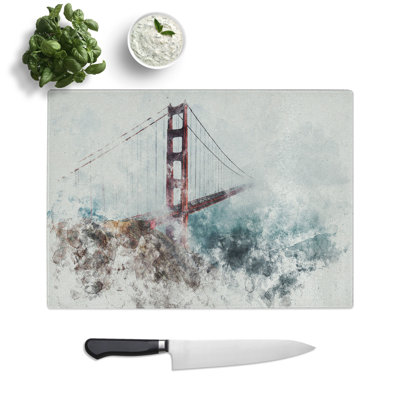 Golden Gate Bridge Vol.2 Watercolour Chopping Board