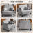 41" Oversized Accent Chair For Living Room, Bedroom-2024604138