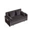 Canapé-lit réglable 66 po 3 en 1 avec lit escamotable 4 coussins et poches latérales